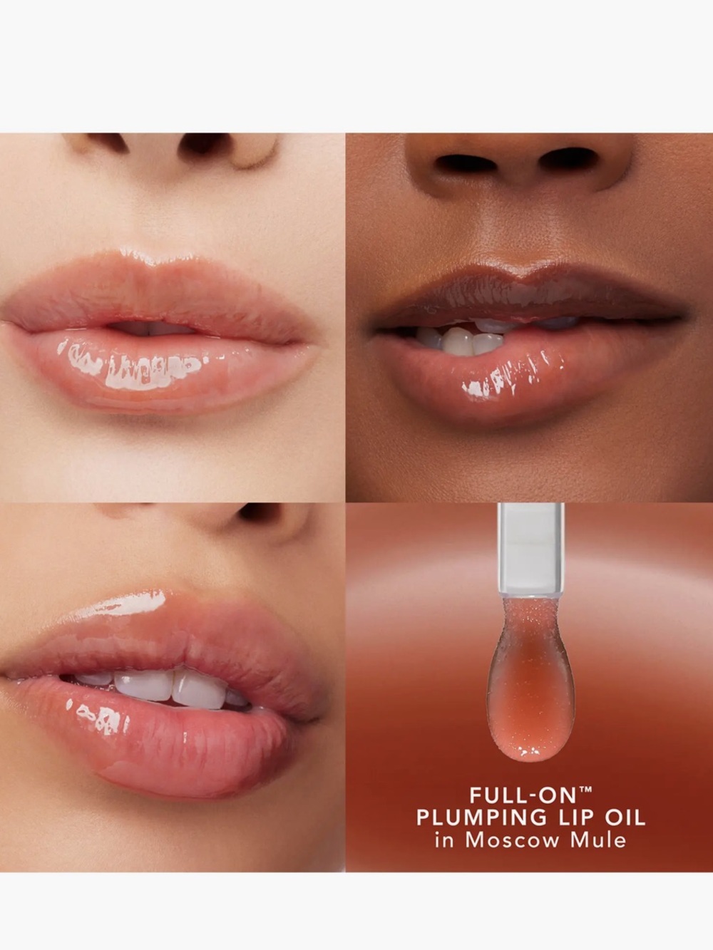 New! Buxom Full-On Plumping Lip Oil โ Moscow Mule (Sheer Warm Nude Gloss)